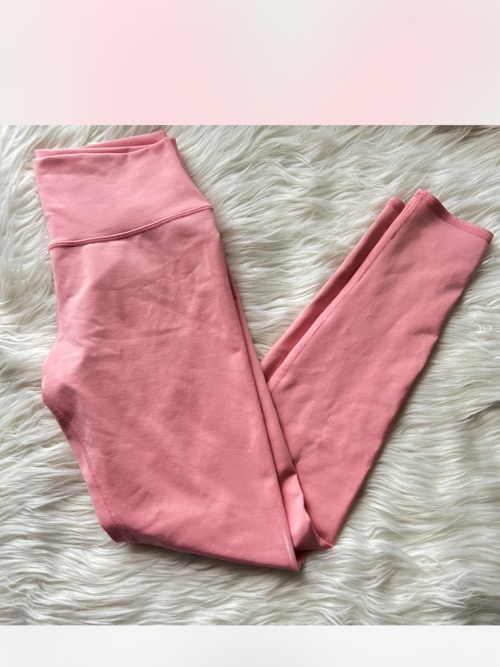 ALO yoga pink peach Leggings 25”